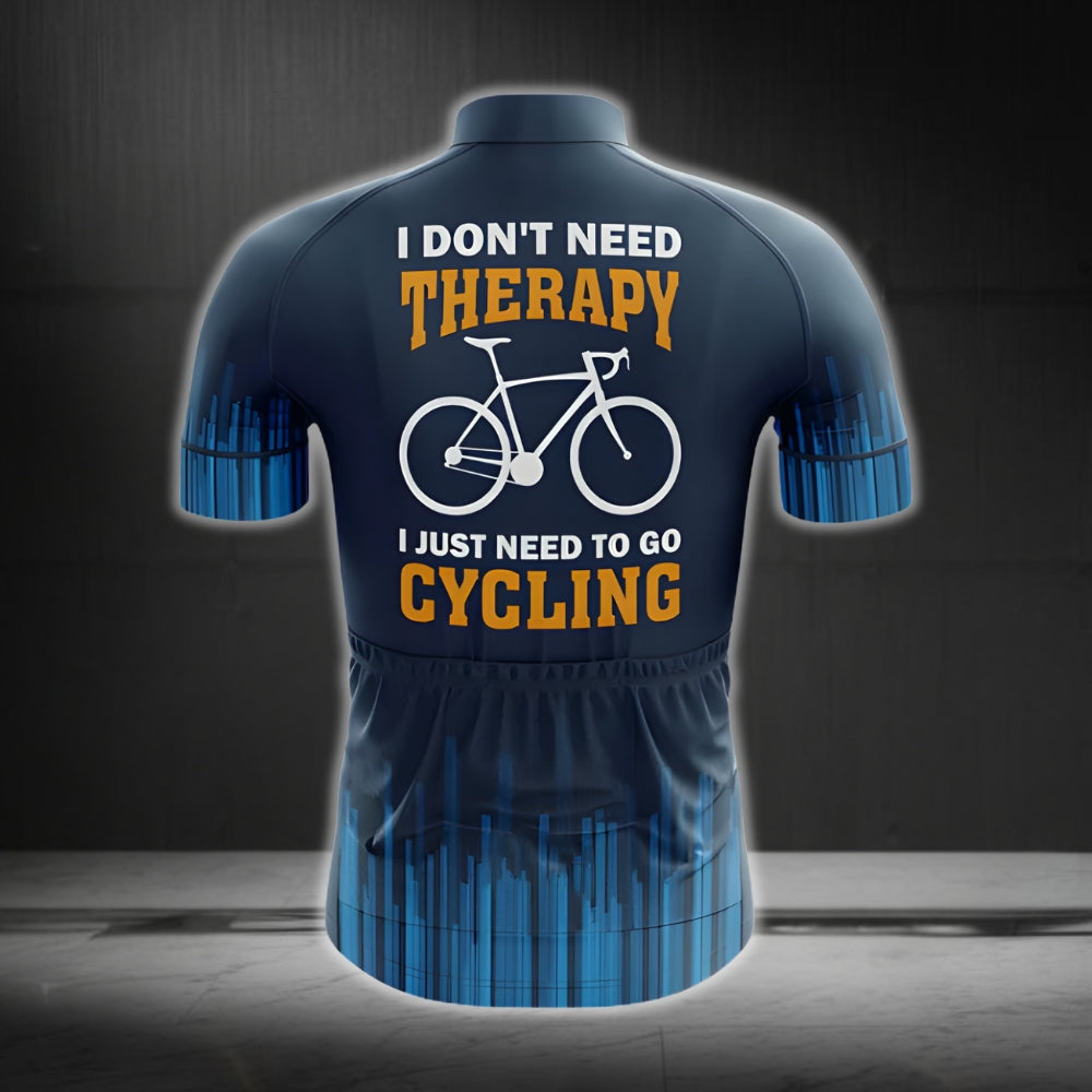 I Don't Need Therapy I Just Need To Do Cycling Men's Cycling Short Sleeve Jersey, Blue Cycling jerseys For Mens CG0061