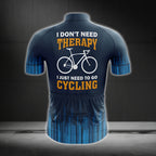 I Don't Need Therapy I Just Need To Do Cycling Men's Cycling Short Sleeve Jersey, Blue Cycling jerseys For Mens CG0061