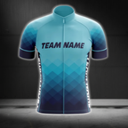Custom Team Blue Men's Cycling Short Sleeve Jersey, Custom Cyling Jerseys For Team CE0055