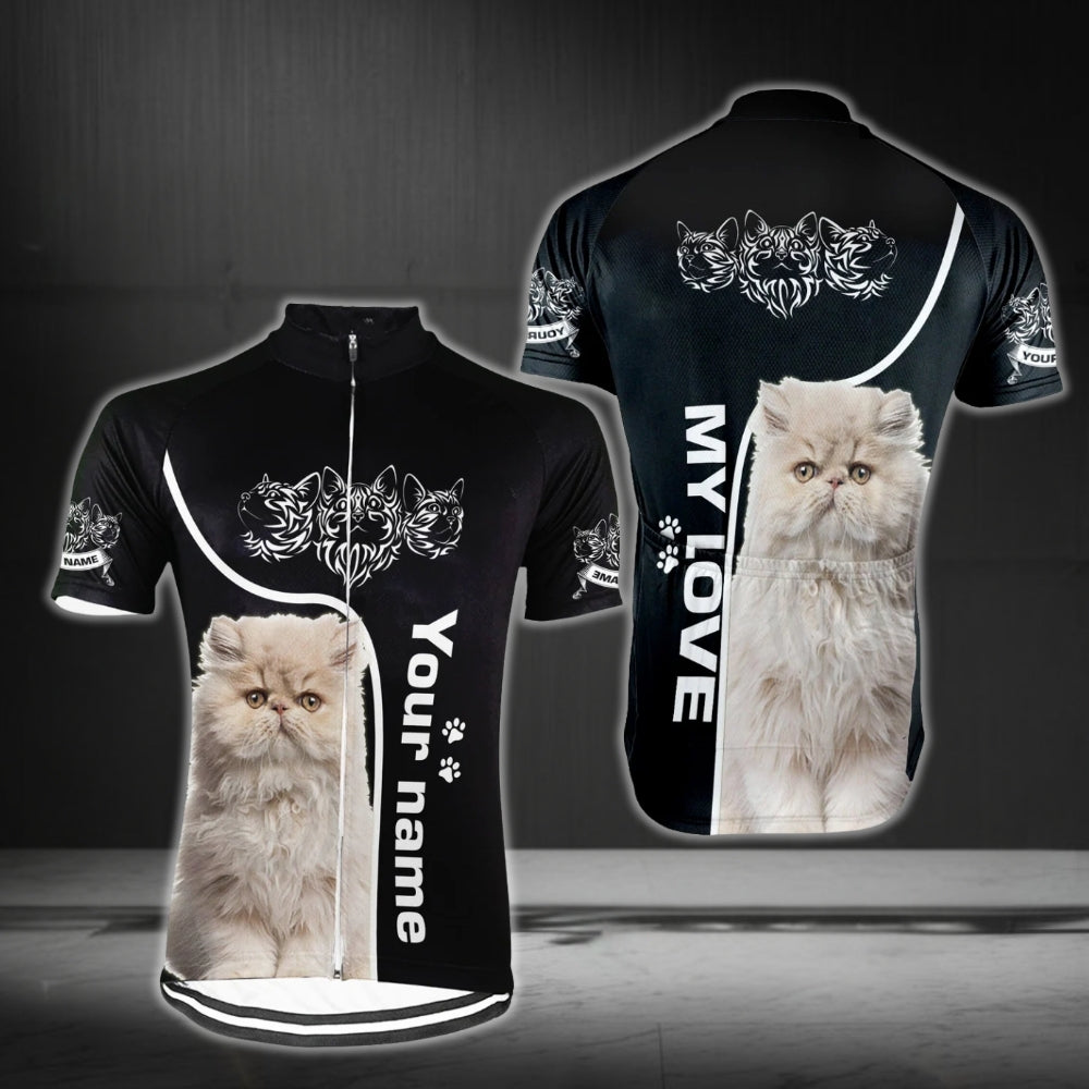 Custom Photo Pet Cycling Short Sleeve Jersey For Men, Custom Pet Lovers Cycling Jerseys CG0330
