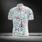 Colorful Bike Cycling Short Sleeve Jersey For Men, Men's Cycling Jerseys CG0553