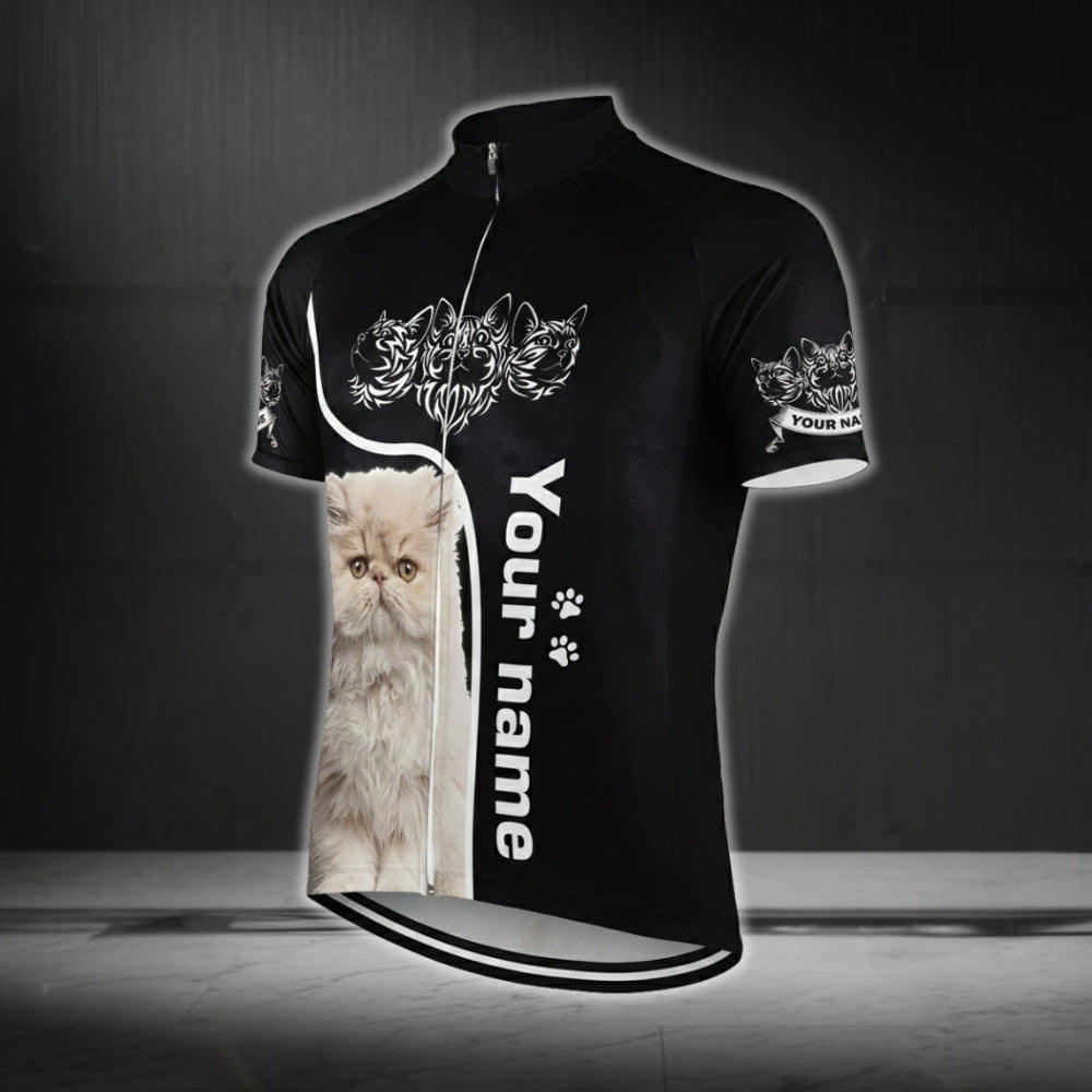 Custom Photo Pet Cycling Short Sleeve Jersey For Men, Custom Pet Lovers Cycling Jerseys CG0330