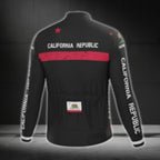 California Republic Long Sleeve Cycling Jerseys For Men, California Cycling Jerseys CG0430