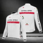 California Republic Long Sleeve Cycling Jerseys For Men, California Cycling Jerseys CG0430