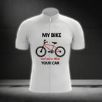 My Bike Cost More Than Your Car Men's Cycling Short Sleeve Jerseys, Funny Cycling Jerseys CG0058