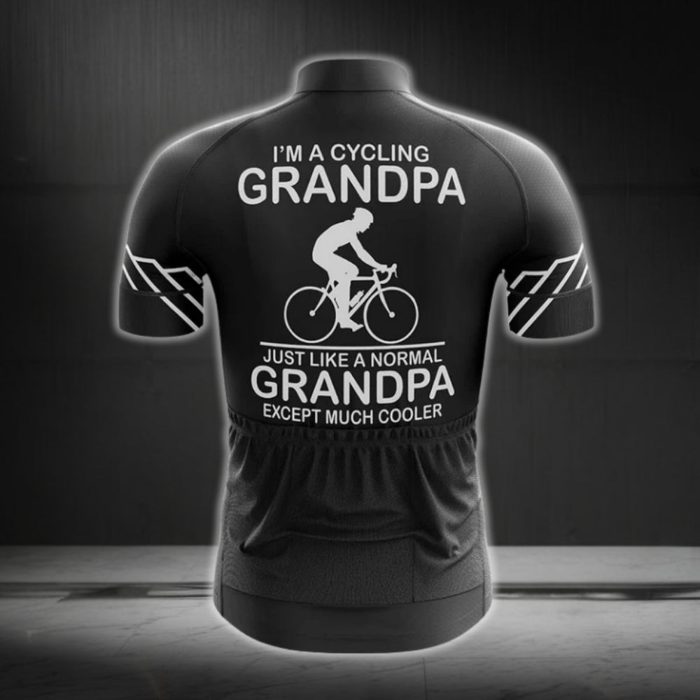 I'm A Cycling Grandpa Short Sleeve Men's Cycling Jersey, Grandpa Cycling Jerseys CG0127