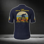I Was Social Distancing Before It Was Cool Men's Short Sleeve Cycling Jersey, Funny Cycling Jerseys Mens CG0367