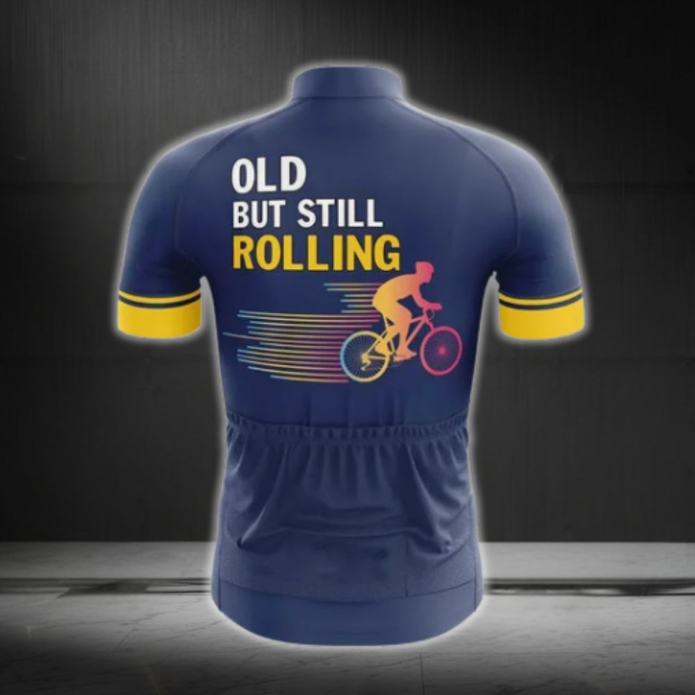 Old But Still Rolling Cycling Short Sleeve Jersey For Men, Funny Cycling Jerseys CG0078