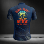 Bigfoot Doesn't Believe In You Either Short Sleeve Cycling Jersey For Men, Funny Sasquatch Cycling Jerseys CZ0154