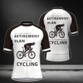 Yes I Do Have A Retirement Plan I Plan On Cycling Men's Cycling Short Sleeve Jersey, Funny Retirement Cycling Jerseys CE0005