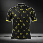 Banana Yellow Cycling Short Sleeve Jersey For Men, Banana Cycling Jerseys CG0431
