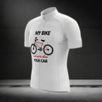 My Bike Cost More Than Your Car Men's Cycling Short Sleeve Jerseys, Funny Cycling Jerseys CG0058