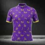 Banana Yellow Cycling Short Sleeve Jersey For Men, Banana Cycling Jerseys CG0431