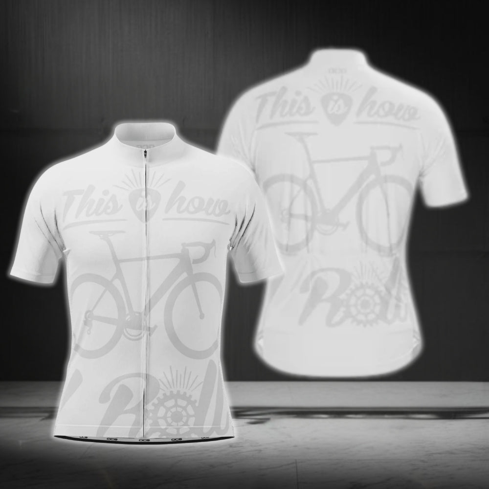 This Is How I Roll Men's Short Sleeve Cycling Jersey, Funny Cycling Jerseys For Mens CG0432