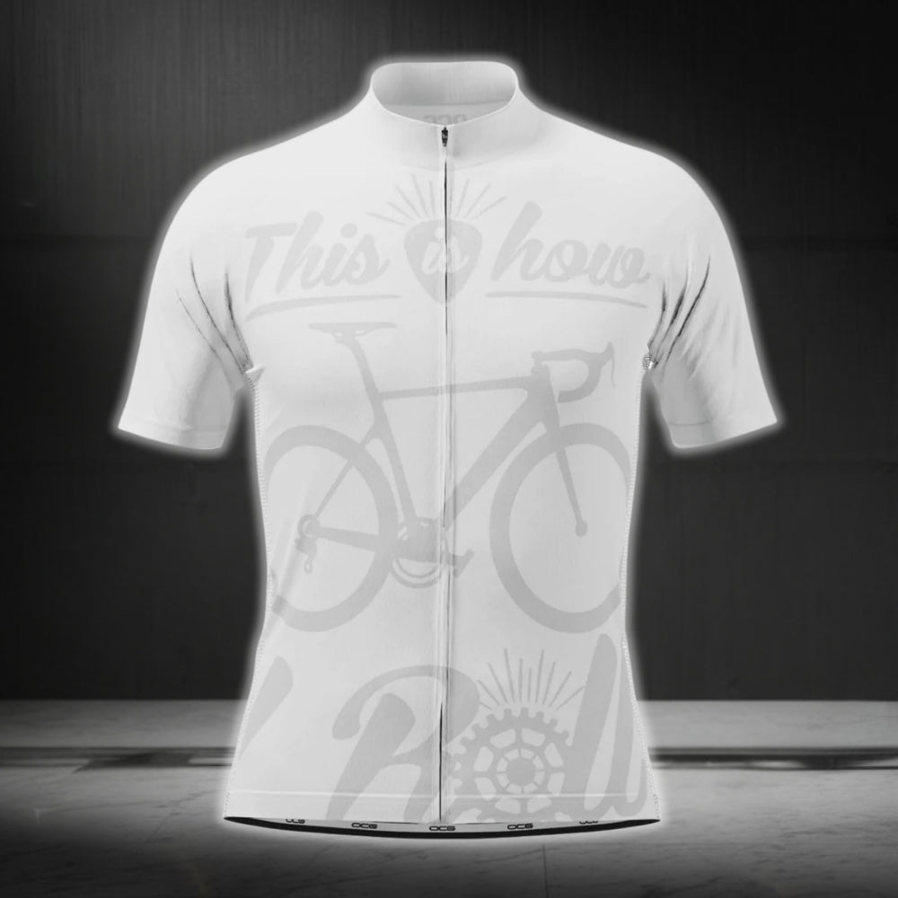 This Is How I Roll Men's Short Sleeve Cycling Jersey, Funny Cycling Jerseys For Mens CG0432