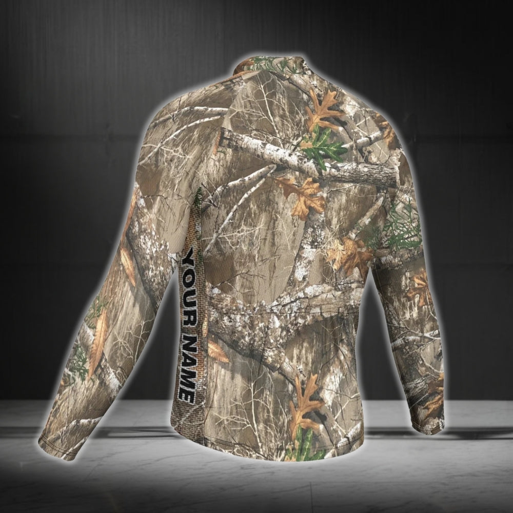 Custom Camouflage Long Sleeve Cycling Jersey For Men, Custom Camo Cycling Jerseys CG0332