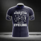 Yes I Do Have A Retirement Plan I Plan On Cycling Men's Short Sleeve Cycling Jersey, Funny Retired Cycling Jerseys CG0556