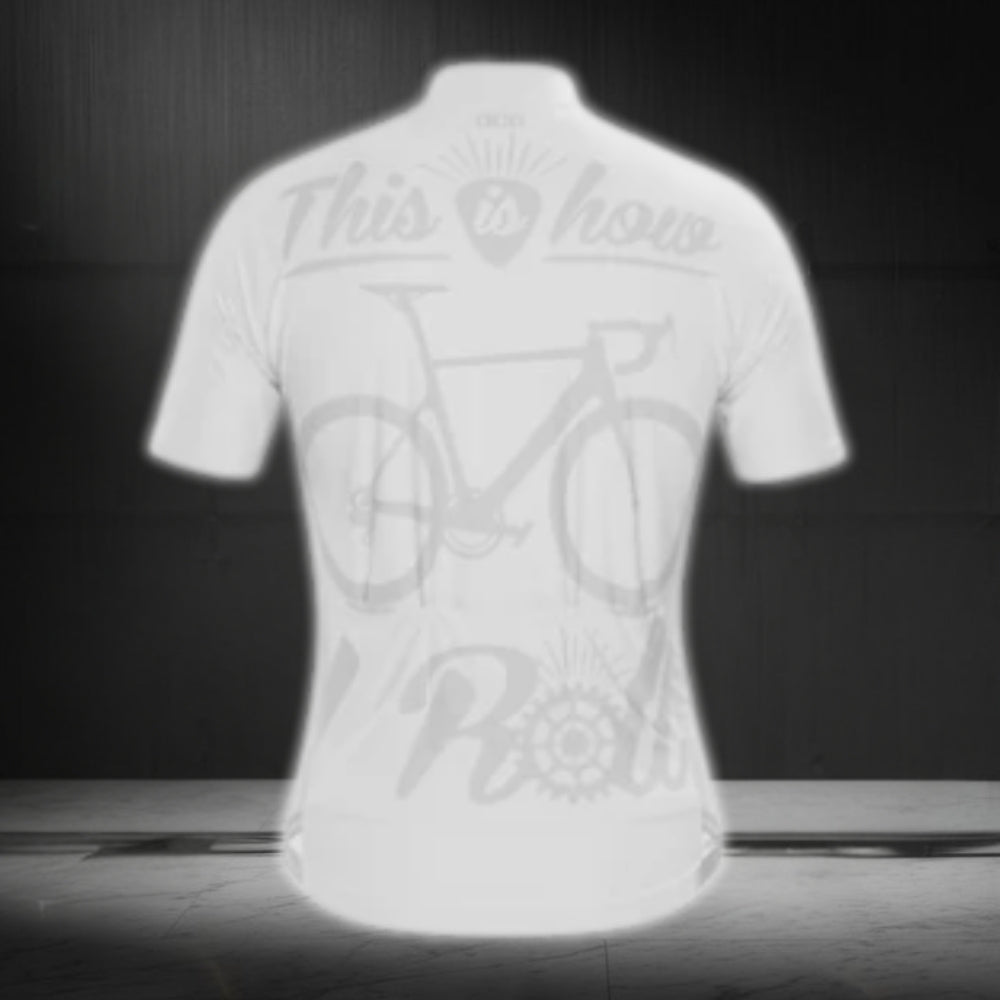 This Is How I Roll Men's Short Sleeve Cycling Jersey, Funny Cycling Jerseys For Mens CG0432