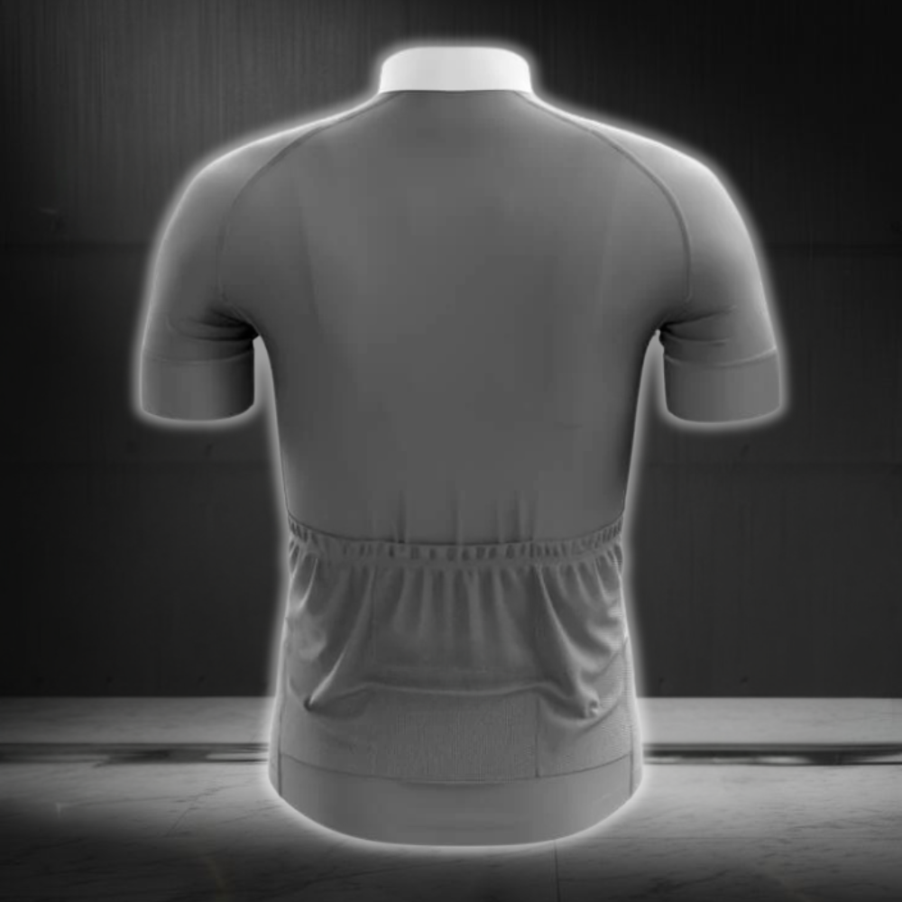 Tuxedo Grey And White Cycling Short Sleeve Jersey For Mens, Tuxedo Cycling Jerseys CZ0143