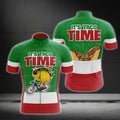 It's Taco Time Men's Funny Cycling Jersey, Taco Cycling Jerseys For Mexico Food Lovers CG0208