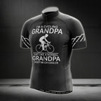 I'm A Cycling Grandpa Short Sleeve Men's Cycling Jersey, Grandpa Cycling Jerseys CG0127