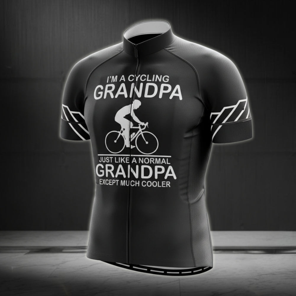 I'm A Cycling Grandpa Short Sleeve Men's Cycling Jersey, Grandpa Cycling Jerseys CG0127