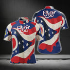 Ohio Flag Short Sleeve Men's Cycling Jersey, Ohio Cycling Jerseys CG0434