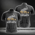 Save The Elephants Short Sleeve Cycling Jerseys For Men, Elephant Lovers Cycling Jerseys CG0209