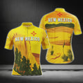 Men's New Mexico Yellow Short Sleeve Cycling Jersey, New Mexico State Cycling Jerseys CG0435