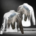 Custom Name Horse Men's Cycling Long Sleeve Jersey, Custom Horse Cycling Jerseys CG0336