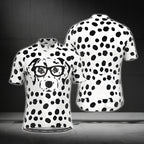 Dalmatian Dog Short Sleeve Cycling Jersey For Men, Dalmatian Dog Lovers Cycling Jerseys CG0436