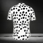 Dalmatian Dog Short Sleeve Cycling Jersey For Men, Dalmatian Dog Lovers Cycling Jerseys CG0436