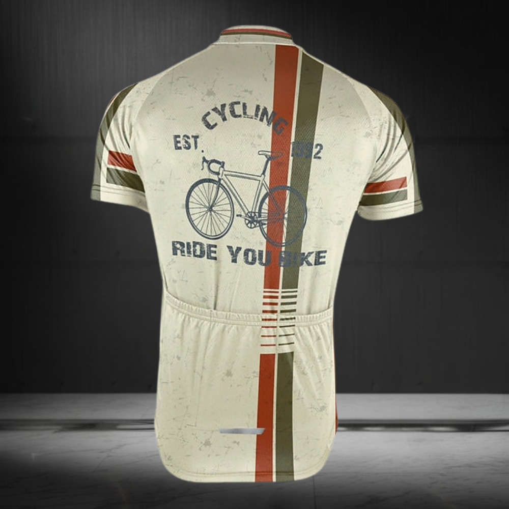Ride Your Bike Custom Year Retro Cycling Short Sleeve Men Jersey, Custom Retro Cycling Jerseys CZ0147