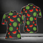 Women's Watermelon Short Sleeve Cycling Jersey, Watermelon Lover Cycling Jerseys For Ladies CG0438