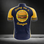 Bring Me A Burger Men's Short Sleeve Cycling Jersey, Burger Cycling Jerseys CG0212
