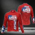 Custom USA 250 Freedom Cycling Long Sleeve Jersey For Men, Custom Independence Day Cycling Jerseys CG0338