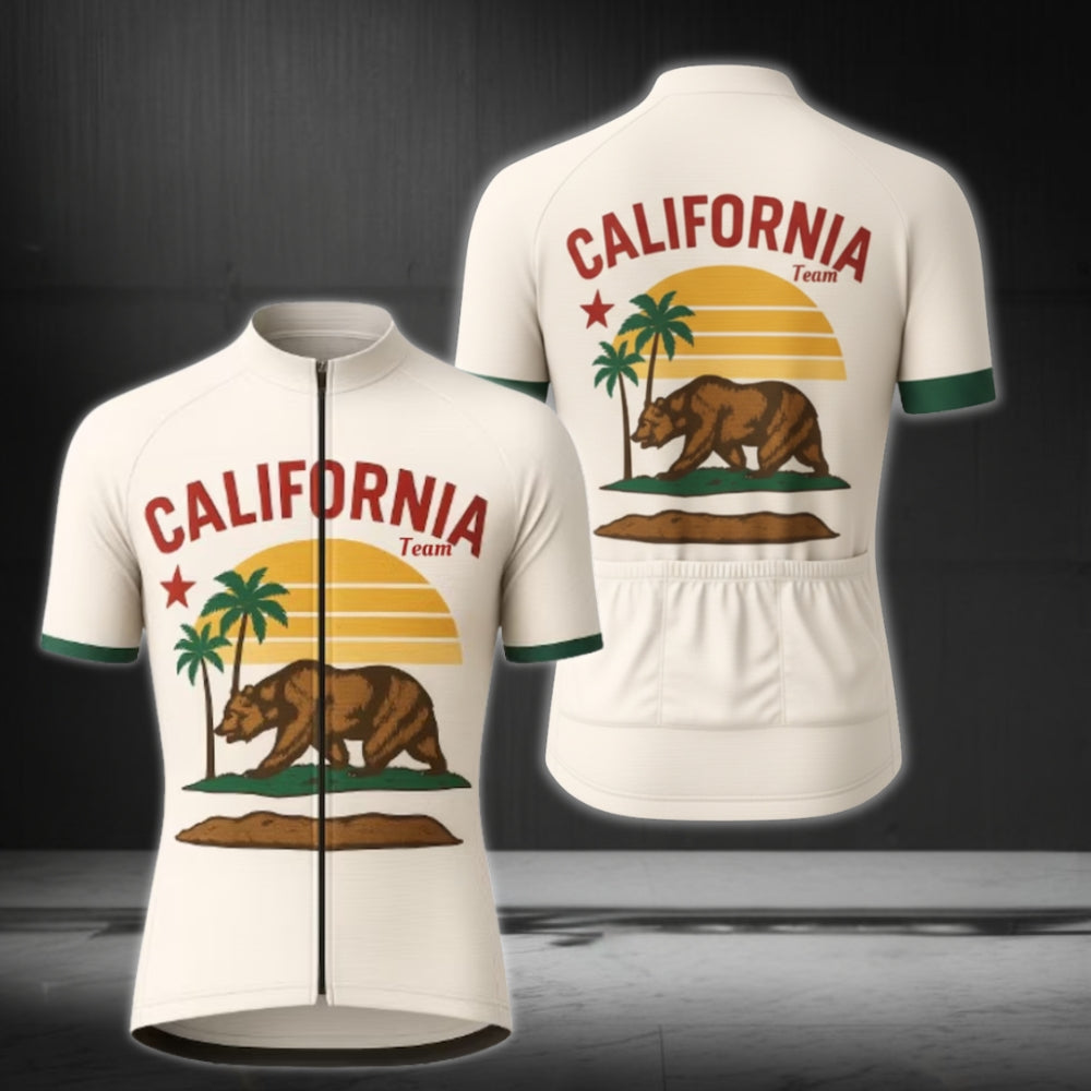 Custom American Flag Cycling Short Sleeve Jersey For Mens, Custom State Cycling Jerseys For Team CE0041