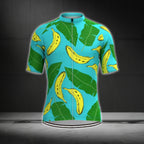 Tropical Banana Cycling Short Sleeve Jersey Men, Banana Cycling Jerseys CG0368