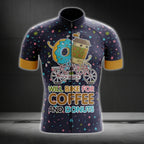 Will Bike For Coffee And Donuts Men's Cycling Short Sleeve Jersey, Coffee And Donuts Cycling Jerseys CG0466