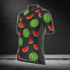 Women's Watermelon Short Sleeve Cycling Jersey, Watermelon Lover Cycling Jerseys For Ladies CG0438