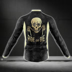 Ride Or Die Skull Cycling Long Sleeve Mens Jersey, Skull Cycling Jersey CG0729