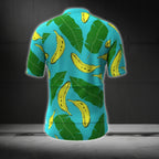 Tropical Banana Cycling Short Sleeve Jersey Men, Banana Cycling Jerseys CG0368