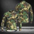 Men's Camouflage Cycling Long Sleeve Jersey, Camo Cycling Jersey CE0008
