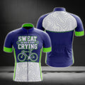 Sweat Is Just Fat Crying Short Sleeve Cycling Jersey For Men, Funny Cycling Jerseys CG0216