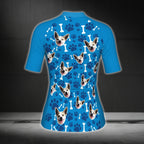 Custom Dog Face Cycling Short Sleeve Jersey For Women, Custom Pets Photo Cycling Jerseys CG0343