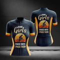 Some Girls Chase Boys I Pass Them Short Sleeve Cycling Jersey For Ladies, Women's Funny Cycling Jerseys CZ0151