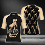 Custom Dog Black And Beige Cycling Short Sleeve Jersey Women, Custom Dog Lovers Cycling Jersey For Ladies CG0344