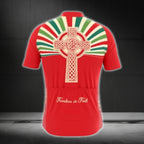 Fearless In Faith Cross Cycling Short Sleeve Jersey For Men, Christian Cycling Jerseys CG0443