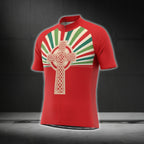 Fearless In Faith Cross Cycling Short Sleeve Jersey For Men, Christian Cycling Jerseys CG0443