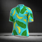Tropical Banana Cycling Short Sleeve Jersey Men, Banana Cycling Jerseys CG0368